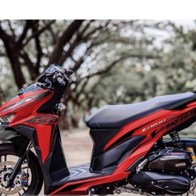 Tem Vario 150 xe đỏ chỉ đen DECAL 3A