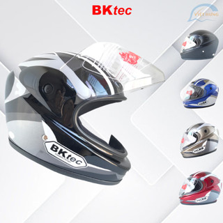  Nón bảo hiểm Fullface - Kính trong suốt - Hàng chính hãng BKtec - BK30 - Vòng đầu 57-59cm - Nón bảo hiểm trùm đầu Nam Nữ 