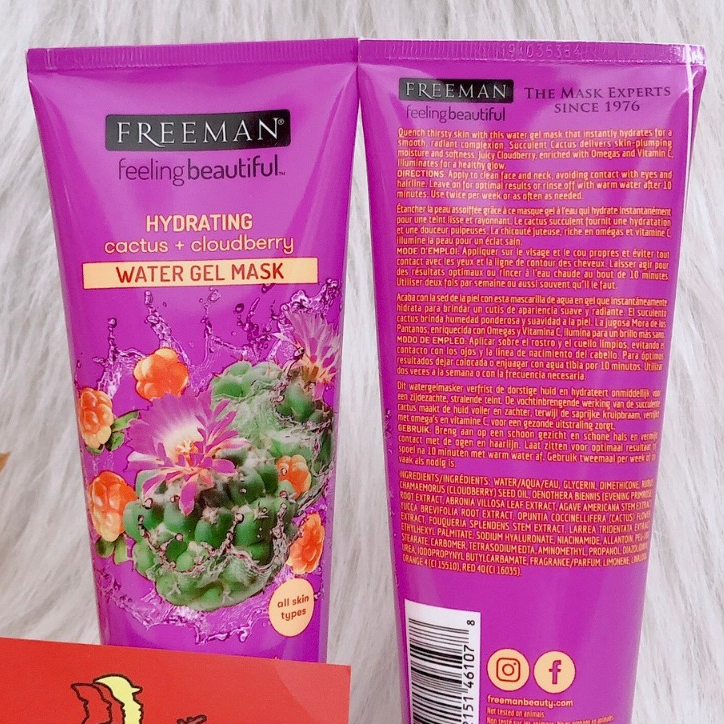 (có bill nhâp) Mặt nạ Freeman Hydraring Cactus & Cloudberry