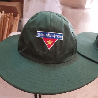 combo 10 mũ tai bèo logo đoàn thêu