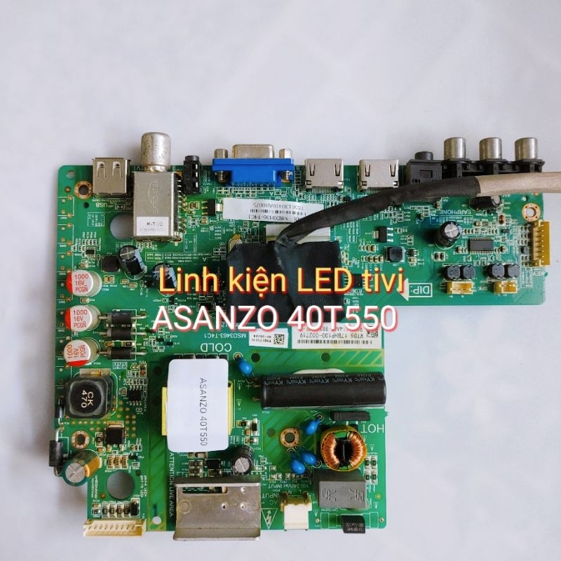 Bo khiển liền nguồn tivi ASANZO 40T550
