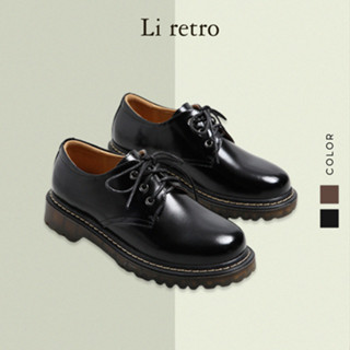 [2220-1] Giày Original Derby - Giày da nữ vintage Li retro (giày da thật - genuine leather)