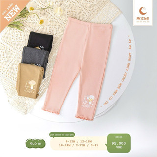MOON - Quần legging vải tăm mềm mịn cho bé gái