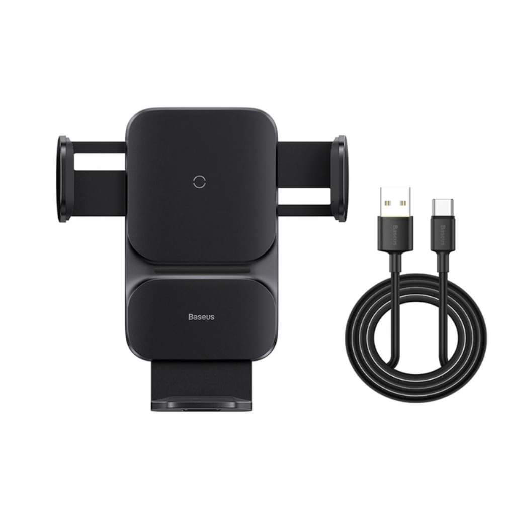 Giá đỡ điện thoại tích hợp sạc không dây dùng trên xe hơi CGZX000001 Baseus Wisdom Auto Alignment Car Mount Wireless Cha