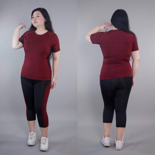 (CÓ BIGSIZE 90KG) SET LỬNG ÁO THUN PHỐI MÀU CHẤT THUN POLY CO DÃN HÚT MỒ HÔI CHO CÁC NÀNG BIGSIZE