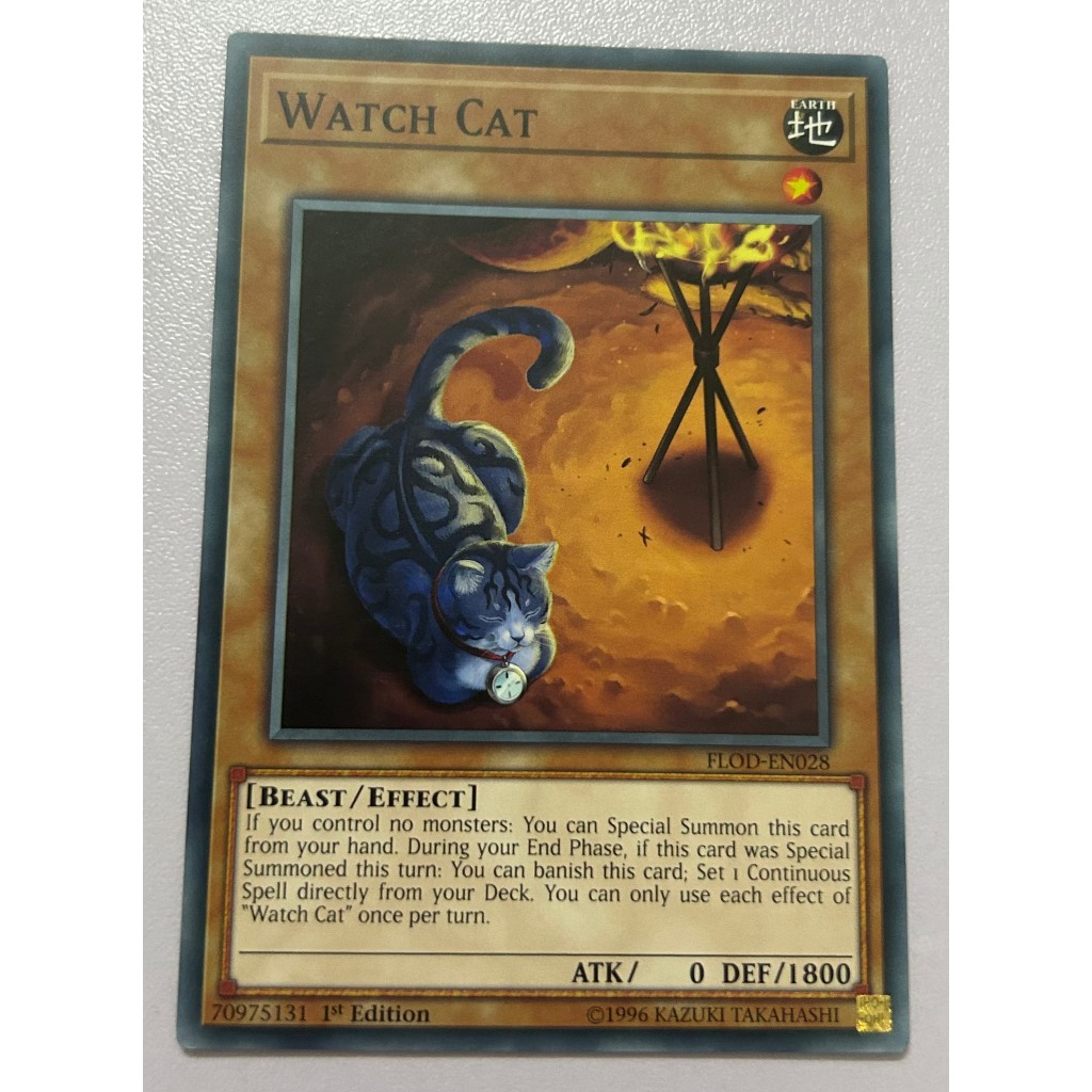 Thẻ bài Yugioh - Watch Cat - FLOD-EN028 - Common 1st Edition