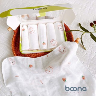 Set 5 khăn sữa sợi tre Boona bamboo.