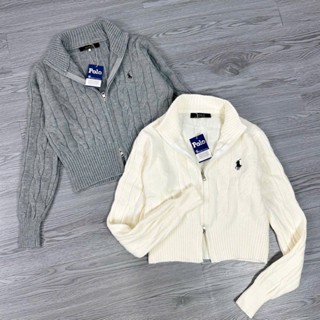 ÁO LEN ZIP KÉO KHOÁ RAP LAUREN NGỰA THÊU