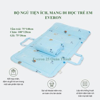 [EVERON] Bộ ngủ trải tiện ích tấm trải trẻ em, mang đi học, gấp gọn tiện lợi, ngộ nghĩnh
