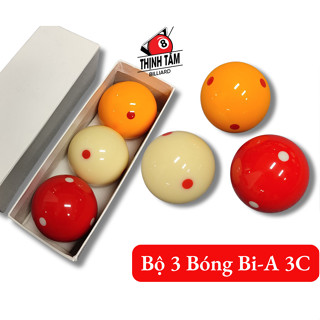 [THỊNH TÂM] Bộ 3 Bóng Bida 3 Băng, Bóng Bi-A 3C 6 Chấm, Bóng Bida Líp [ Bộ Bóng 3C ]