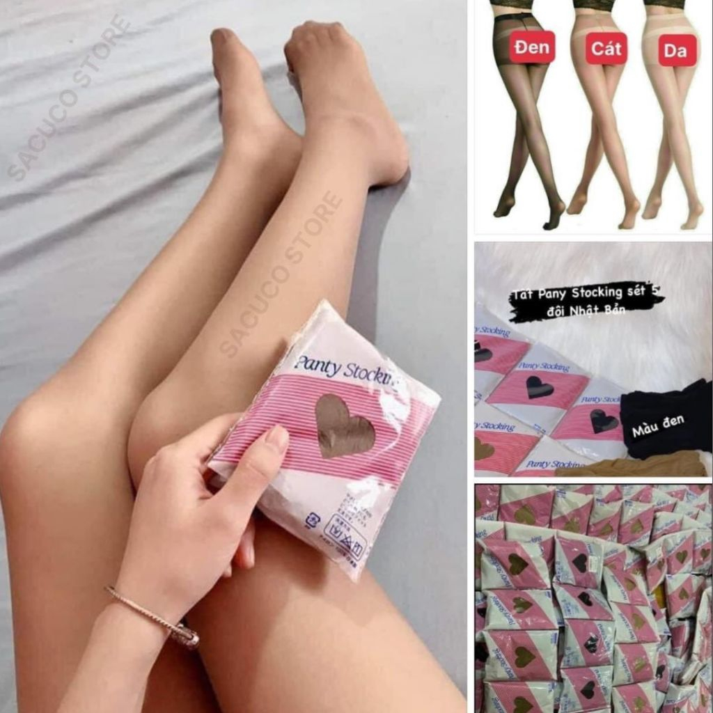 Quần tất Panty Stocking sợi vải mỏng dai, dáng ôm đều, không bị tụt Nội Địa Nhật