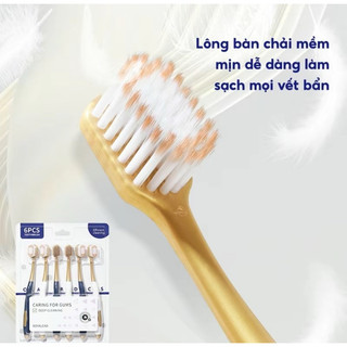 Bàn Chải Đánh Răng VỈ 6 CHOCOIKES Lông Mềm Siêu Êm
