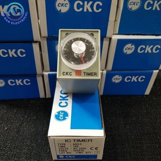Rơ le thời gian, Relay timer, Rơle hẹn trễ CKC AH3-3 220VAC 24VDC 6S 10S 30S 60S 6M 10M 30M 60M