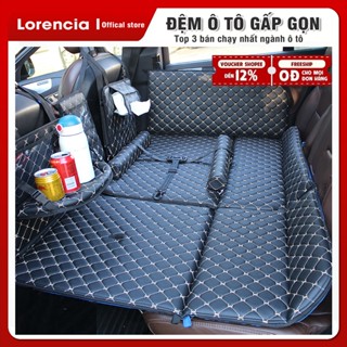 Đệm ô tô 6D ghế sau bằng da cao cấp, Giường nệm xe hơi bằng da gấp gọn, Đệm ô tô bắng da cao cấp Lorencia L07