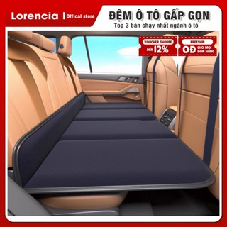 Đệm ô tô 6D ghế sau ô tô bằng vải nỉ cao cấp, Giường nệm xe hơi bằng vải nỉ gấp gon Lorencia L02