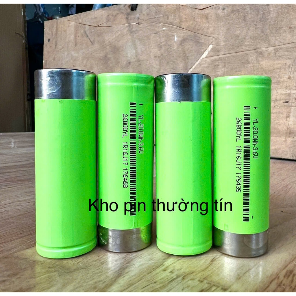 Pin sạc 26800 hàng bóc khối dung lượng 6000mAh.