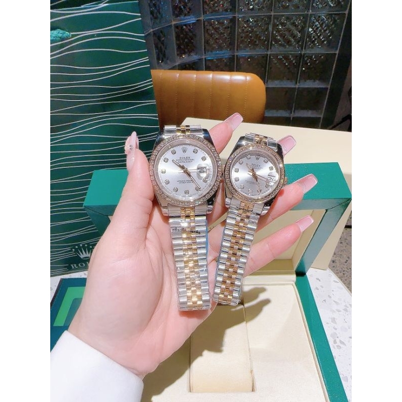 [Nhật Nam Watch] Đồng hồ đeo tay, đồng hồ Nam nữ cặp đôi ROLEX máy cơ Automatic tự động, full box, s