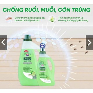 Combo 8 Chai Nước Lau Sàn 365 Max Botany Tinh Dầu Sả Chanh 1.25L làm sạch bóng sàn nhà