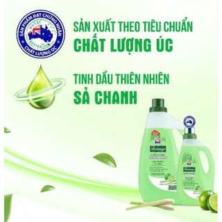 Combo 8 Chai Nước Lau Sàn 365 Max Botany Tinh Dầu Sả Chanh 1.25L làm sạch bóng sàn nhà