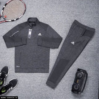 Bộ thu đông Adidas chất nỉ ép dày dặn cao cấp cực ấm, chuẩn dáng thể thao gọn gàng cực đẹp Bộ thể thao mùa đông cao cấp