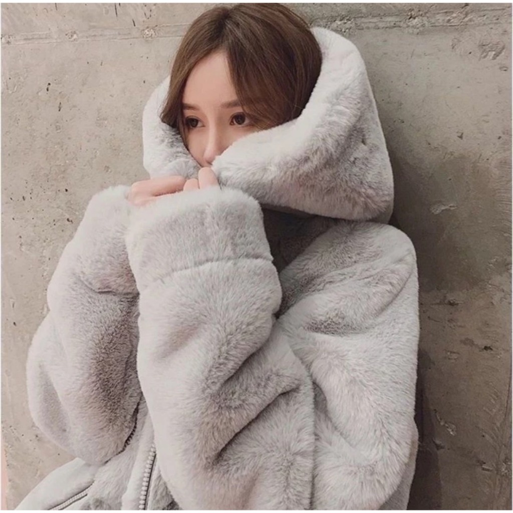 Áo Khoác Lông Thỏ Trơn Có Mũ Mềm Mượt Dày Dặn Cao Cấp, Áo Khoác Lông Thỏ 2 Lớp Nam Nữ Hottrend 2024 | BigBuy360 - bigbuy360.vn
