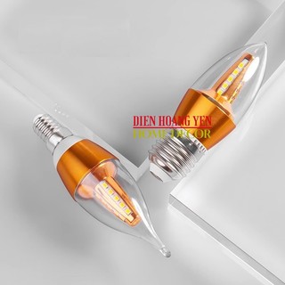 Bóng Led Nến 5W đui xoáy e27 đui xoáy e14 dùng thay cho đèn trang trí