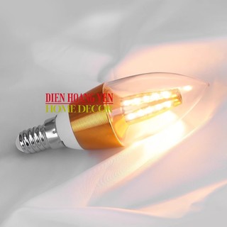 Bóng Led Nến 5W đui xoáy e27 đui xoáy e14 dùng thay cho đèn trang trí