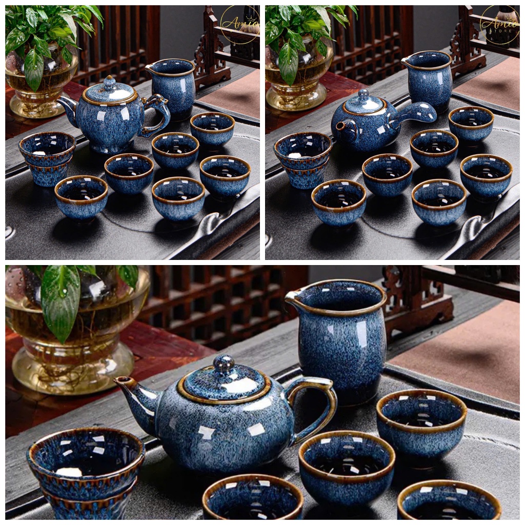 Bộ Ấm Chén Uống Trà Phòng Khách Sang Trọng, Bộ Ấm Chén Pha Trà Chè Cao Cấp | BigBuy360 - bigbuy360.vn
