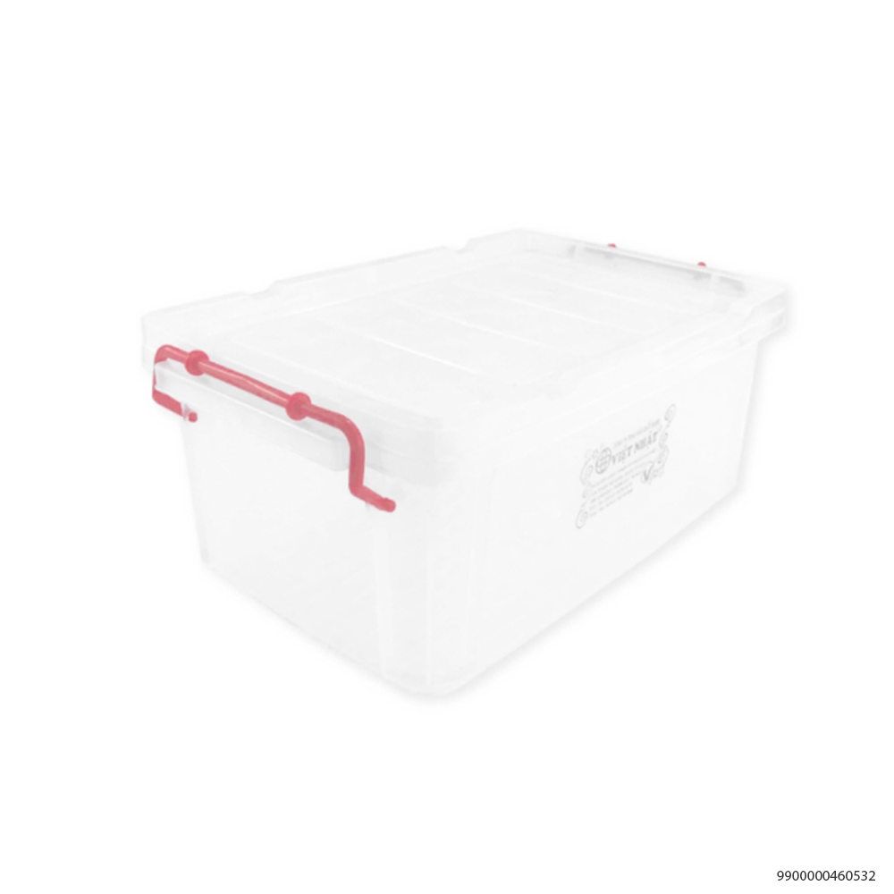 Hộp nhựa đựng thực phẩm 5L,10L Việt Nhật 6526 có quai có nắp to đẹp dày chắc chắn nhựa PP Việt Nhật