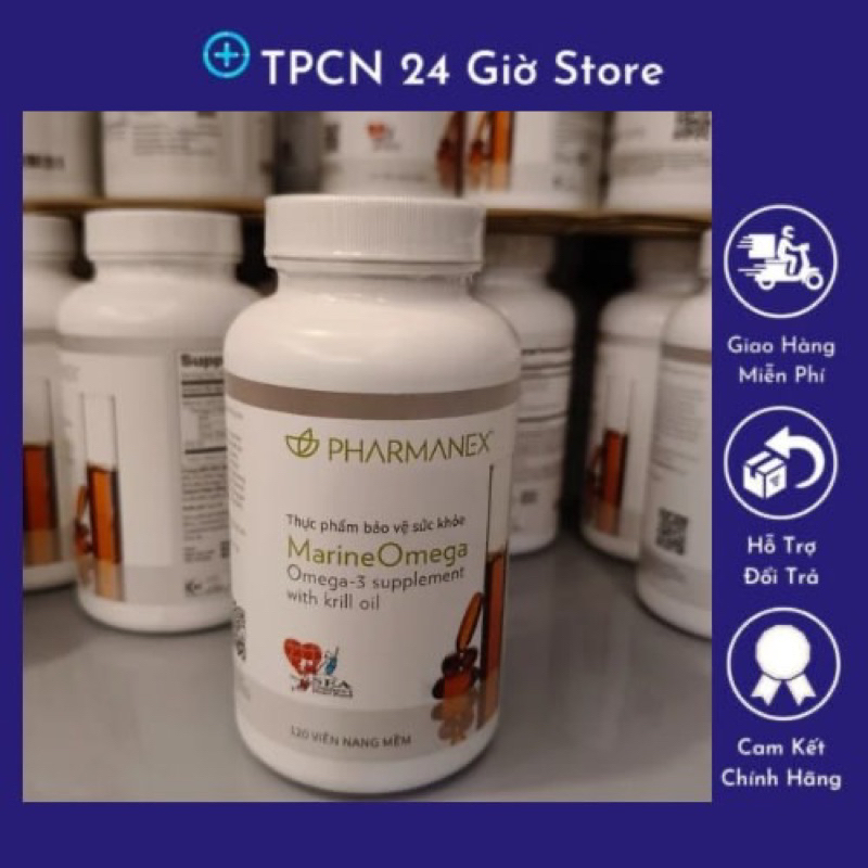 Viên uống Omega 3 nuskin Marine 120Viên Tem tiếng việt.