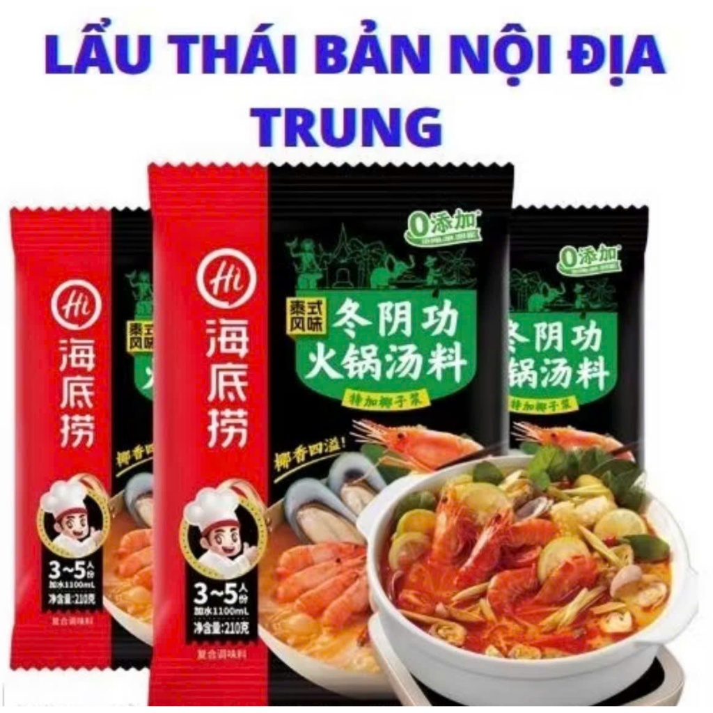 [Samy Food] Cốt Gia Vị Lẩu Haidilao Lẩu Thái Tomyum Chua Cay Thơm Ngon Hảo Hạng