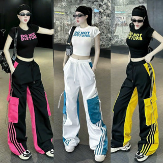 Set đồ tập zumba aeorobic đẹp quần kaki mịn / áo thun 4 chiều