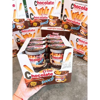 Bánh Que Chấm Socola Coco Thùng 12 Hộp