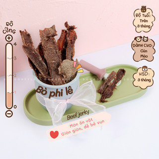 Phi Lê Bò Tươi Sấy Khô Cho Chó Mèo Không Chất Bảo Quản 25G/50G DOGGOSTYLE Homemade - Treat Thức Ăn Vặt Cho Thú Cưng