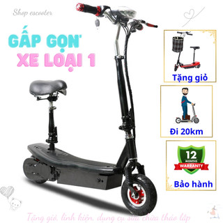 Xe điện mini gấp bỏ cốp xe nhỏ gọn siêu tiện lợi chạy ra bãi gửi xe đi chơi đi câu cá siêu tiện lợi siêu đáng yêu