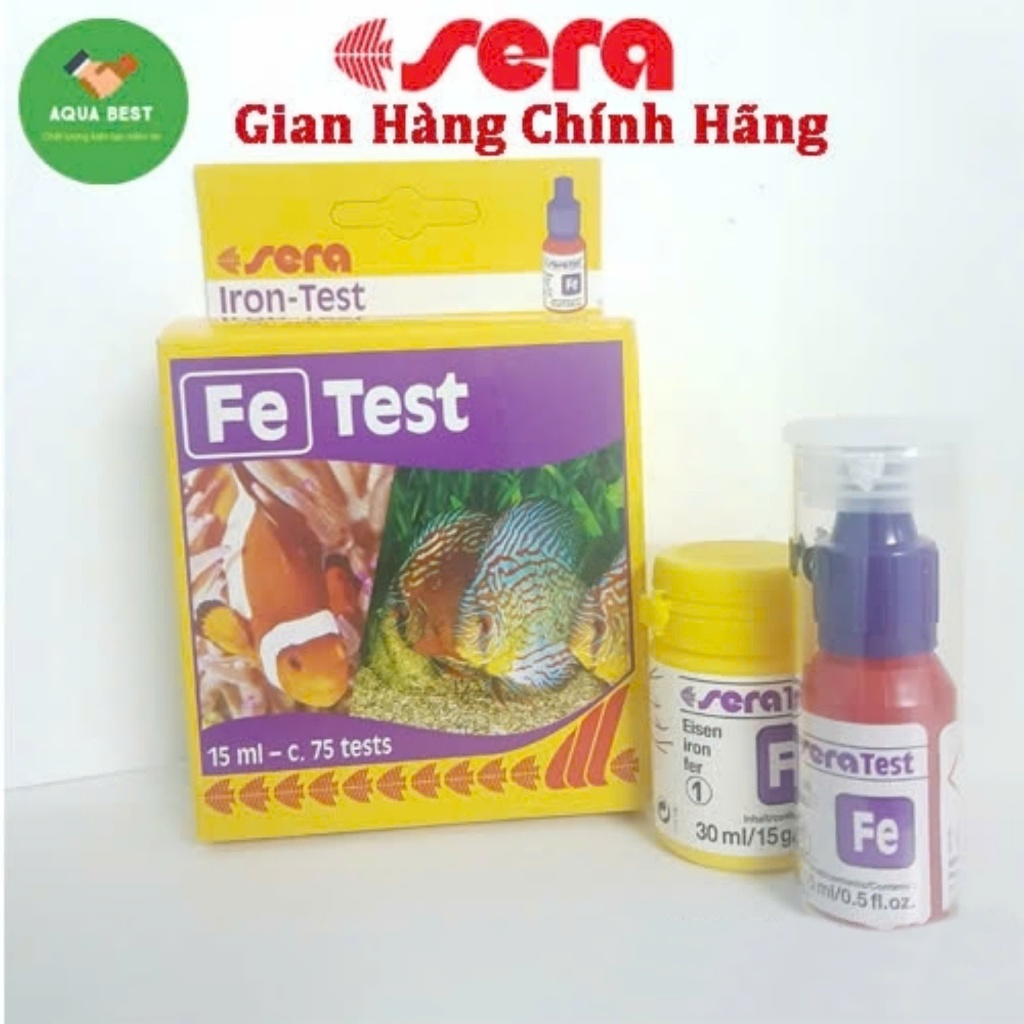 [Chính Hãng] Test Fe Sera - Hộp sắt Sera Đức - Bộ Fe Sera