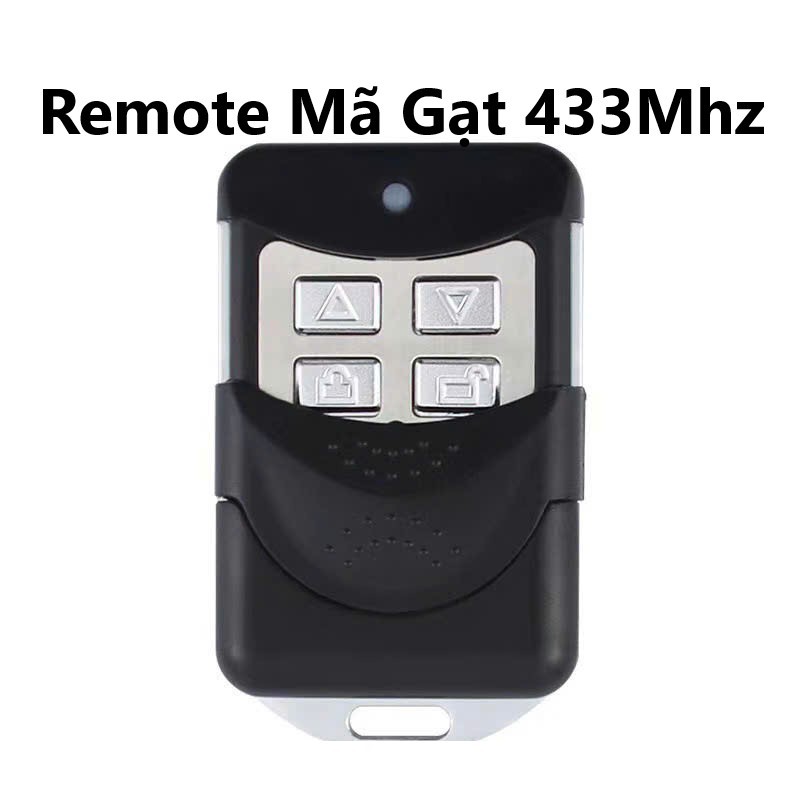 Remote Cửa Cuốn Mã Gạt 433Mhz Inox-Điều Khiển Cửa Cuốn Mã Gạt
