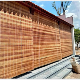  Mành tre than hóa che nắng rộng 2m x cao 1m50,2m,2m50,3m,Rèm tre trúc hấp cacbon che mưa cửa sổ 