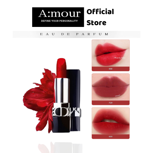 Son Dior Rouge 888 Matte Lipstick - 720 Velvet, Son Dior Addict Hàng Đủ Bill Bao Check