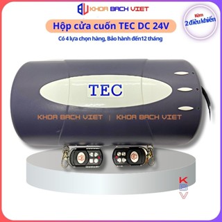 Bộ điều khiển cửa cuốn tec DC 24v mã gạt, hộp màu tím, đã kèm theo hai chiếc điều khiển - Khoá Bách Việt.