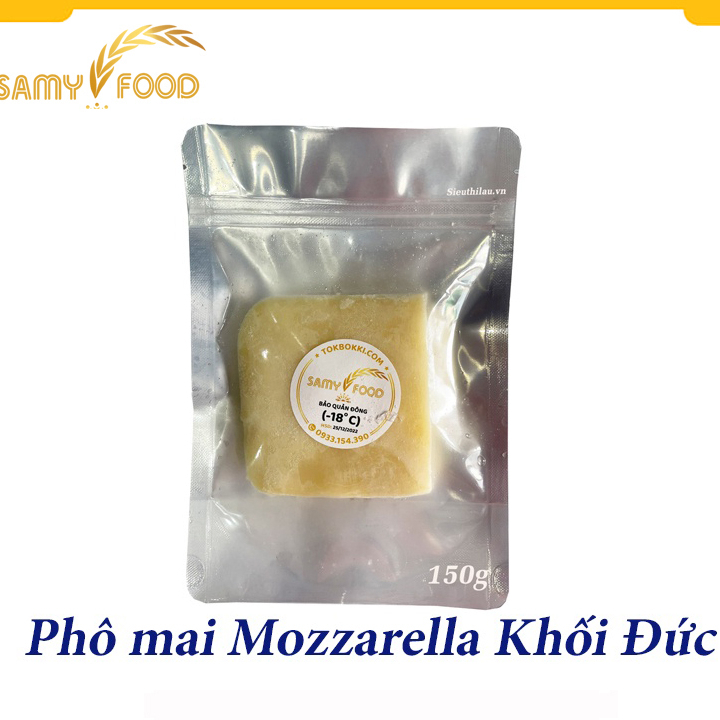 [Samy Food] PHÔ MAI NGUYÊN KHỐI MOZZARELLA 150GR