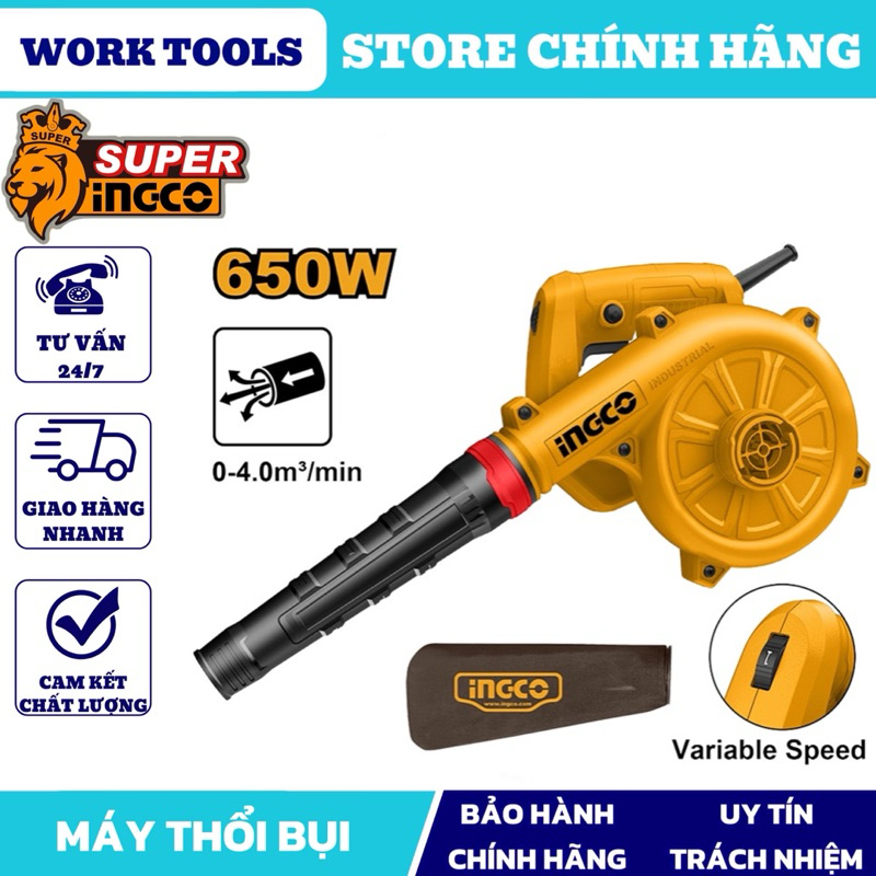 INGCO Máy thổi bụi 650W AB6008 & AB6038