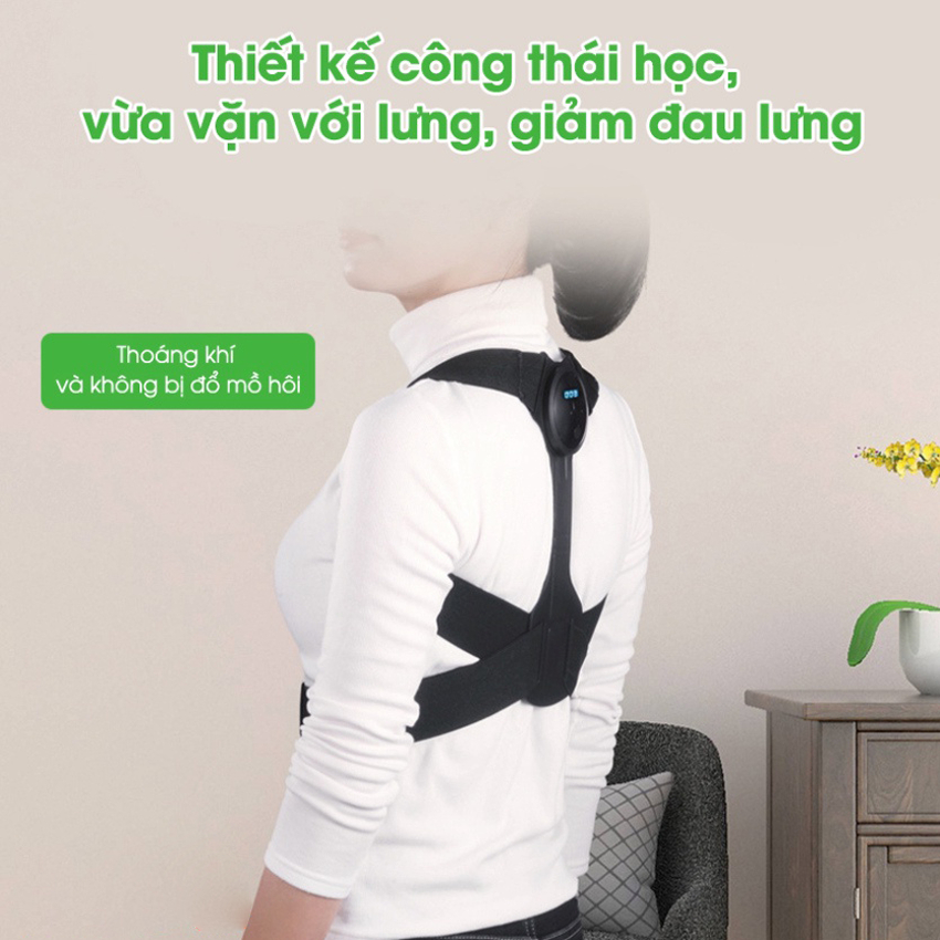 Đai chống gù lưng GOKE cảm biến thông minh cực nhạy bảo hành 1 năm | BigBuy360 - bigbuy360.vn