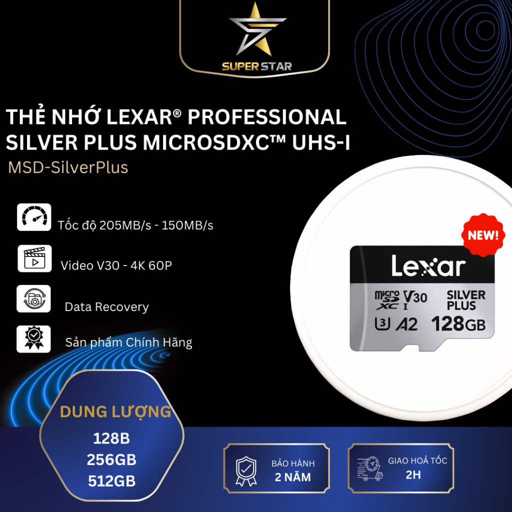 Lexar® Professional SILVER PLUS microSDXC™ UHS-I Card