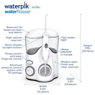   Bảo hành 12 tháng  Máy tăm nước gia đình Waterpik Ultra   Ultra Plus 