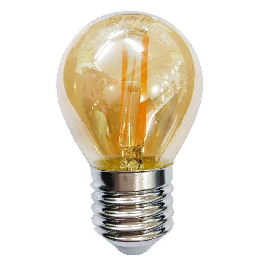 Bóng LED Edison G45 vỏ vàng dimmer