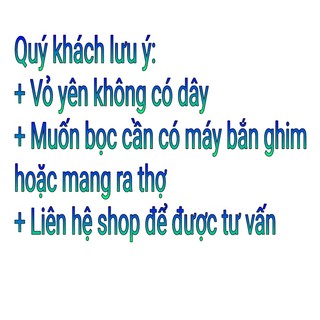 (Không chun, không dây buộc) Vỏ bọc yên xe máy Vision các đời