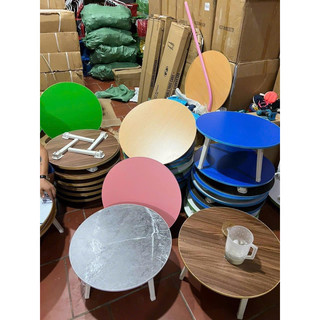 Bàn tròn gỗ công nghiệp phi 60