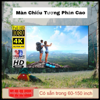 Màn chiếu phản quang dán tường 100-120-150 INCH - Tương phản cao - Osuno