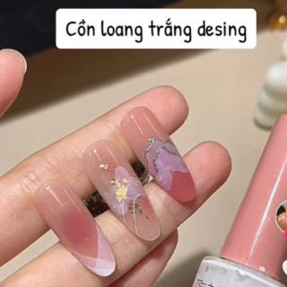 Cồn loang đen trắng trong Vinimay B281 vẽ loang móng design vân đá tạo nhiều kiểu đa năng siêu đẹp chính hãng